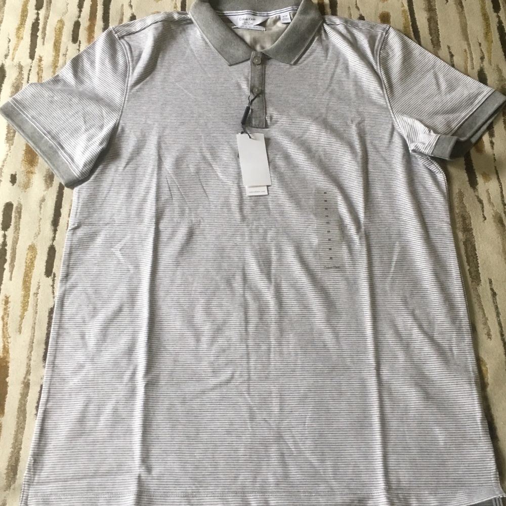 Calvin Klein feeder striped polo